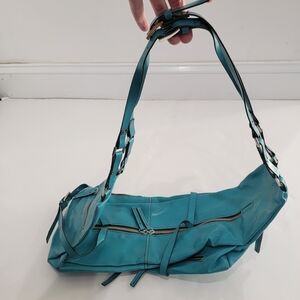 Matt & Natt Vegan Teal Leather Shoulder HandBag